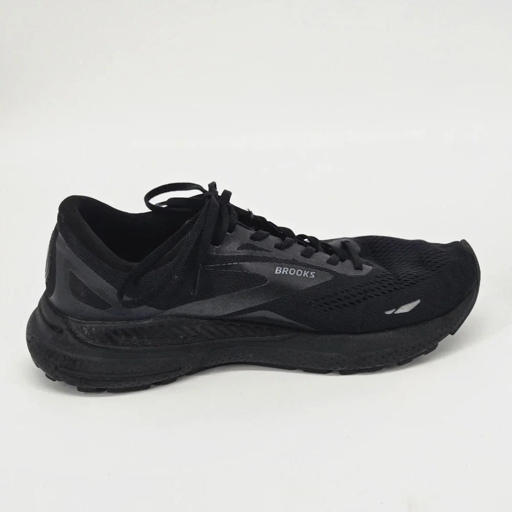 Brooks Adrenaline GTS 23 Triple Black Men Running Sneakers Shoes Size 10.5 D